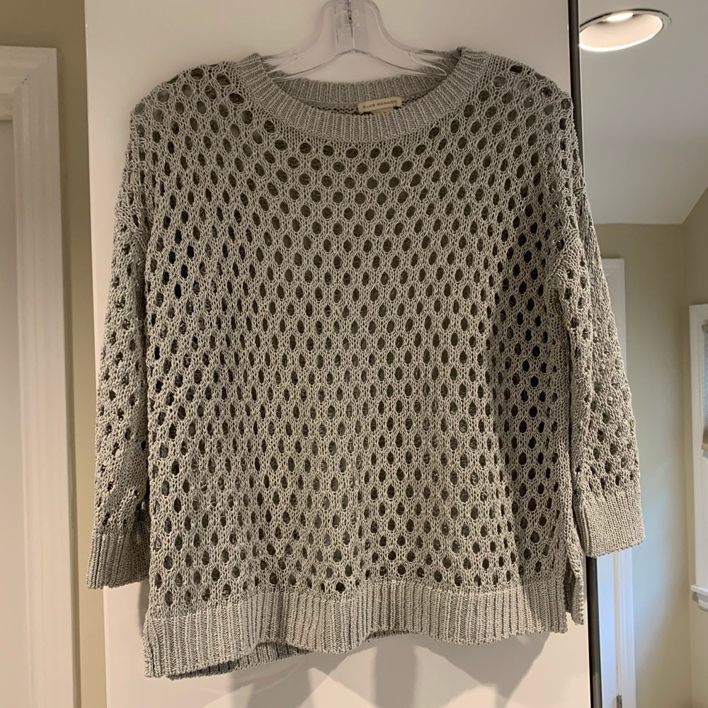 Club Monaco Large pointelle sweater Size S